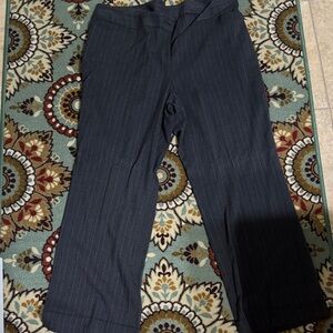 Lane Bryant Charcoal Pinstripe Pants